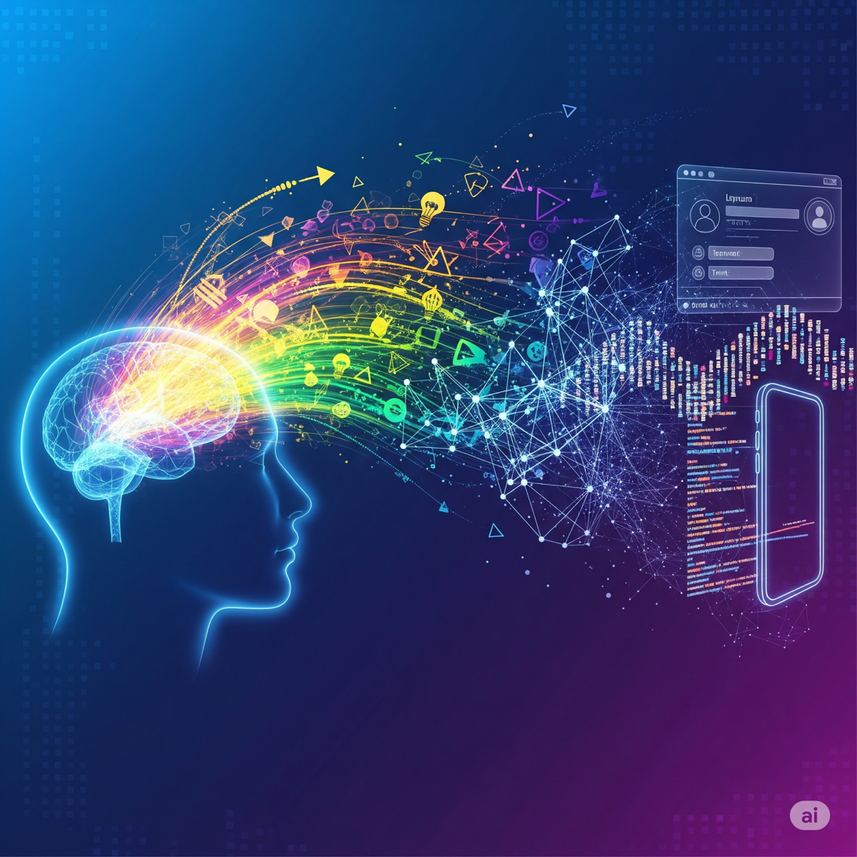 AI brain visual