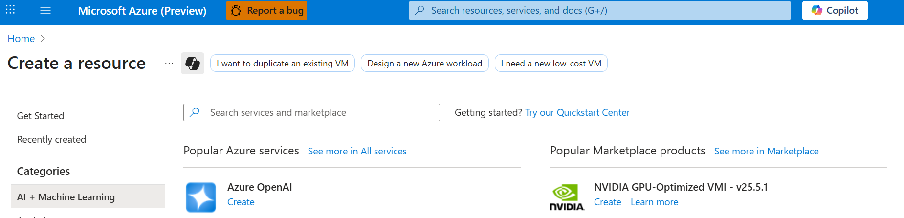 Provider portal — fill resource details
