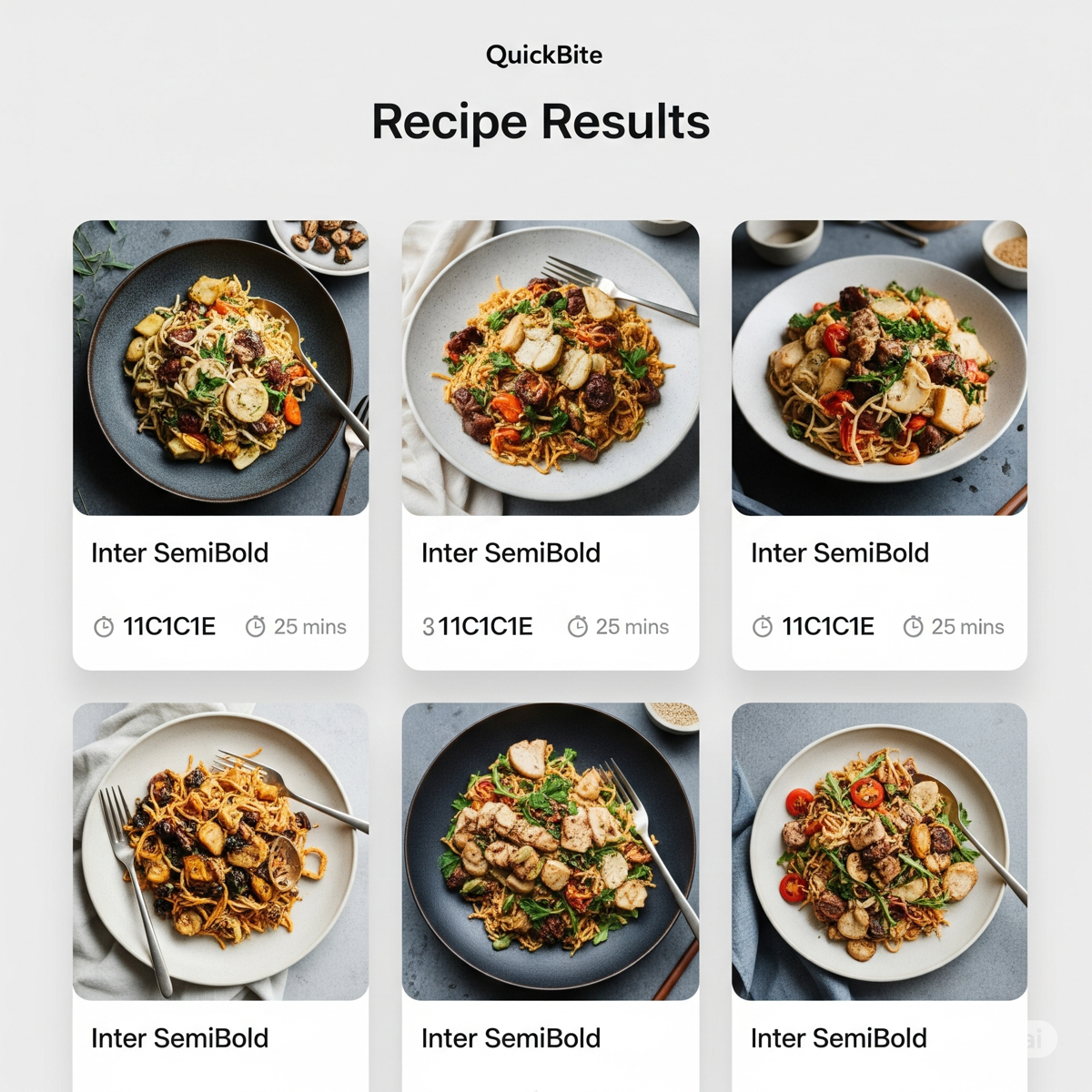 App state — recipes