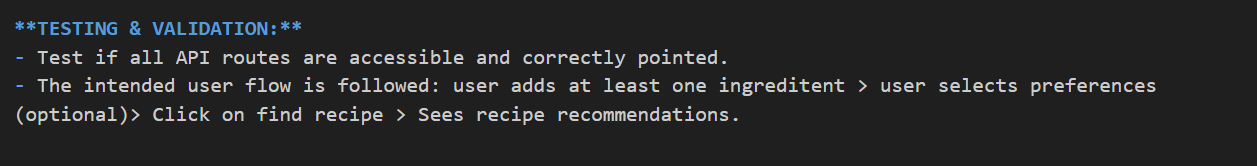 Test & validate prompt in coding agent