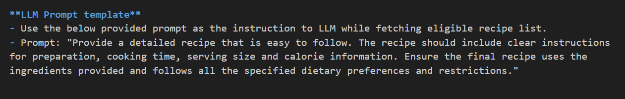 Custom prompt provided to coding agent