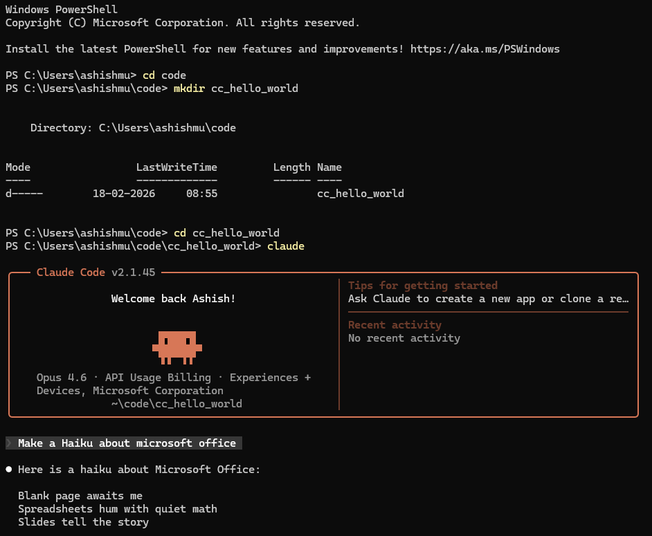 Claude Code CLI in PowerShell