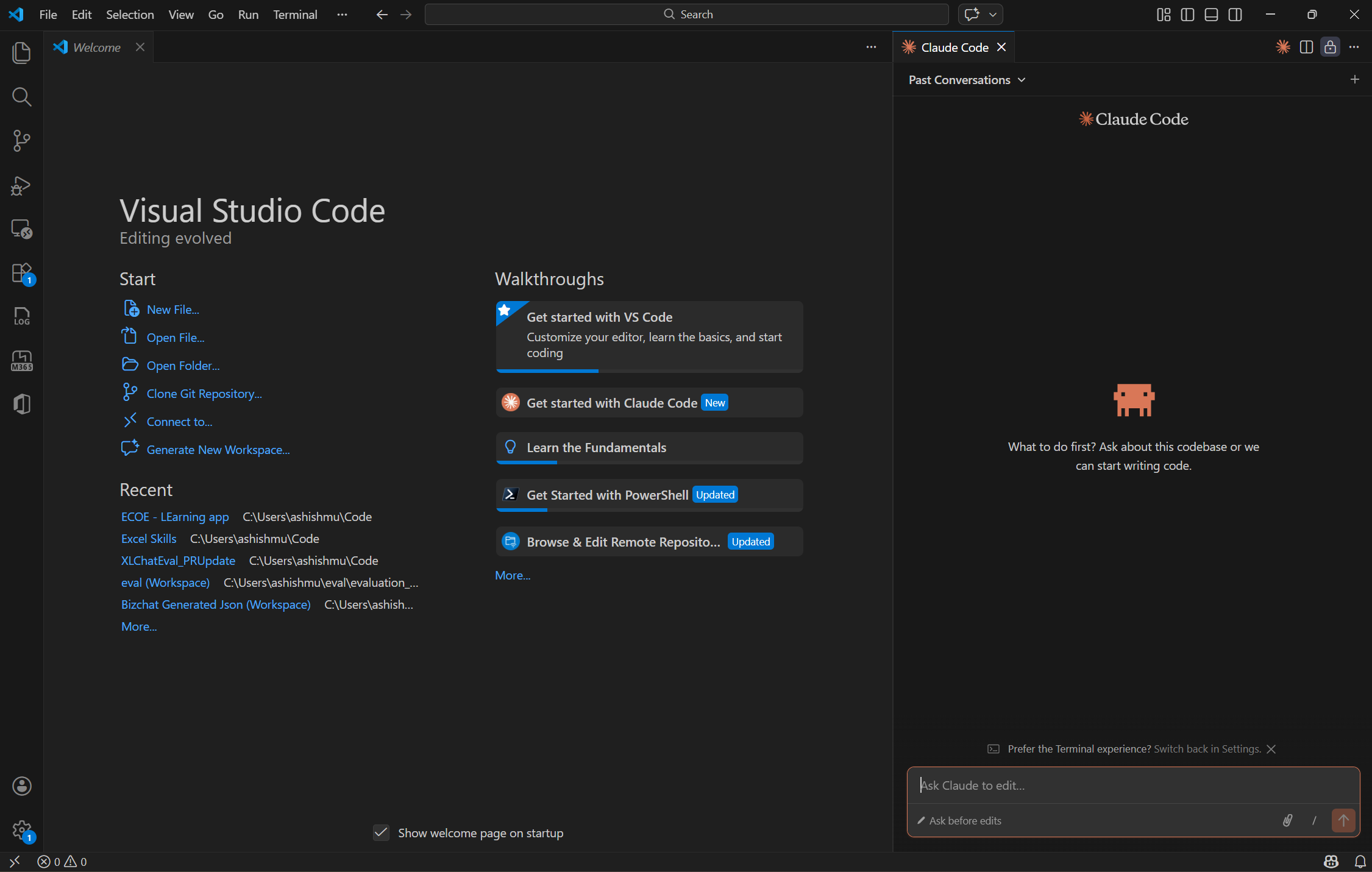Claude Code VS Code extension